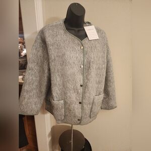 HH - Gray Felt Cardigan